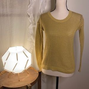 Madewell‎ Northshore Pullover Knit Mustard Yellow Sweater Size XXS